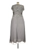 May Queen Couture 100% Polyester Gray Cocktail Dress Size 5X - photo 2