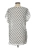Charming Charlie 100% Polyester Stars Silver Short Sleeve Blouse Size L - photo 2