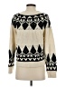 VICI 100% Acrylic Chevron-herringbone Ivory Pullover Sweater Size S - photo 2