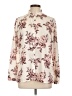 Express Outlet 100% Polyester Floral Ivory Long Sleeve Blouse Size L - photo 1