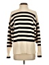 Zara Stripes Ivory Turtleneck Sweater Size S - photo 1