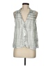 Cloth & Stone 100% Rayon Gray Sleeveless Button-Down Shirt Size M - photo 1