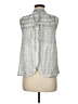 Cloth & Stone 100% Rayon Gray Sleeveless Button-Down Shirt Size M - photo 2