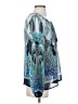 Rose + Olive Blue Long Sleeve Blouse Size S - photo 4