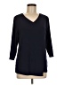 Easywear by Chico's Black Blue 3/4 Sleeve Top Size Med (1) - photo 1