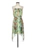 City Studio 100% Polyester Paisley Green Cocktail Dress Size S - photo 1