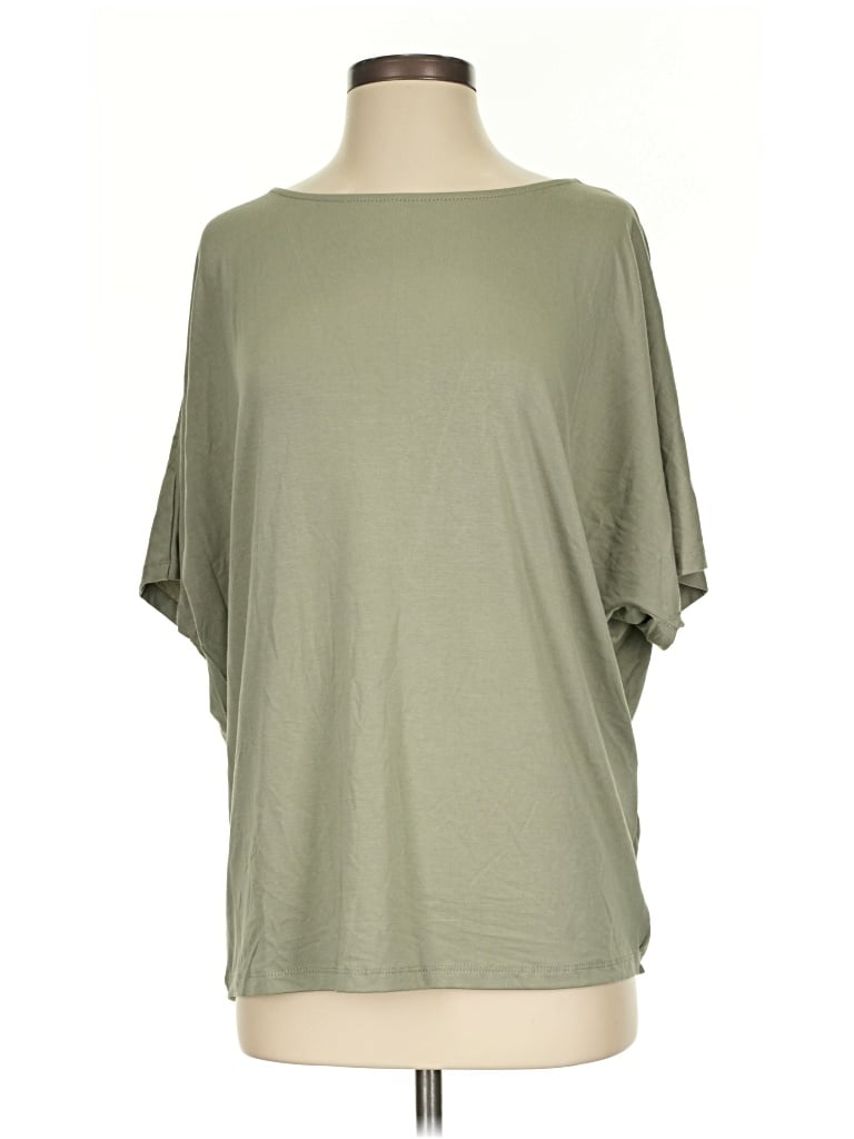 Pre-owned Wishlist 3/4 Sleeve T-shirt In Green