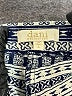 Dani Collection Chevron-herringbone Blue Shorts Size L - photo 3