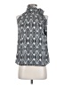 Ann Taylor LOFT 100% Polyester Silver Sleeveless Blouse Size XS - photo 1