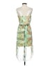 City Studio 100% Polyester Paisley Green Cocktail Dress Size S - photo 2