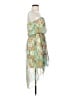City Studio 100% Polyester Paisley Green Cocktail Dress Size S - photo 4
