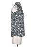 Ann Taylor LOFT 100% Polyester Silver Sleeveless Blouse Size XS - photo 4
