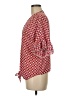 Max Studio 100% Polyester Red 3/4 Sleeve Blouse Size M - photo 5