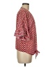 Max Studio 100% Polyester Red 3/4 Sleeve Blouse Size M - photo 4