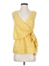 Odille Yellow Sleeveless Blouse Size 4 - photo 1