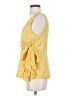 Odille Yellow Sleeveless Blouse Size 4 - photo 5