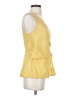 Odille Yellow Sleeveless Blouse Size 4 - photo 4