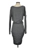 Athleta Solid Gray Casual Dress Size S - photo 2