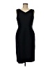 Kasper Solid Black Cocktail Dress Size 6 - photo 1