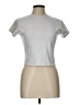 Assorted Brands Metallic Silver Short Sleeve Turtleneck Size L - photo 1