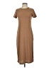 Shein Solid Brown Casual Dress Size XS - photo 1
