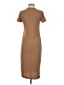 Shein Solid Brown Casual Dress Size XS - photo 2