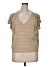 Ann Taylor LOFT Outlet Tan Short Sleeve Top Size XL - photo 1