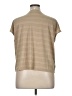 Ann Taylor LOFT Outlet Tan Short Sleeve Top Size XL - photo 2