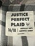 Justice Plaid Gray Long Sleeve Button-Down Shirt Size 16 - 18 - photo 4