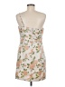 Fore 100% Polyester Print Ivory Cocktail Dress Size M - photo 2