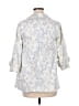 Forever 21 100% Cotton Paisley Ivory 3/4 Sleeve Button-Down Shirt Size M - photo 2
