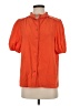 Prettygarden Orange Short Sleeve Blouse Size S - photo 1