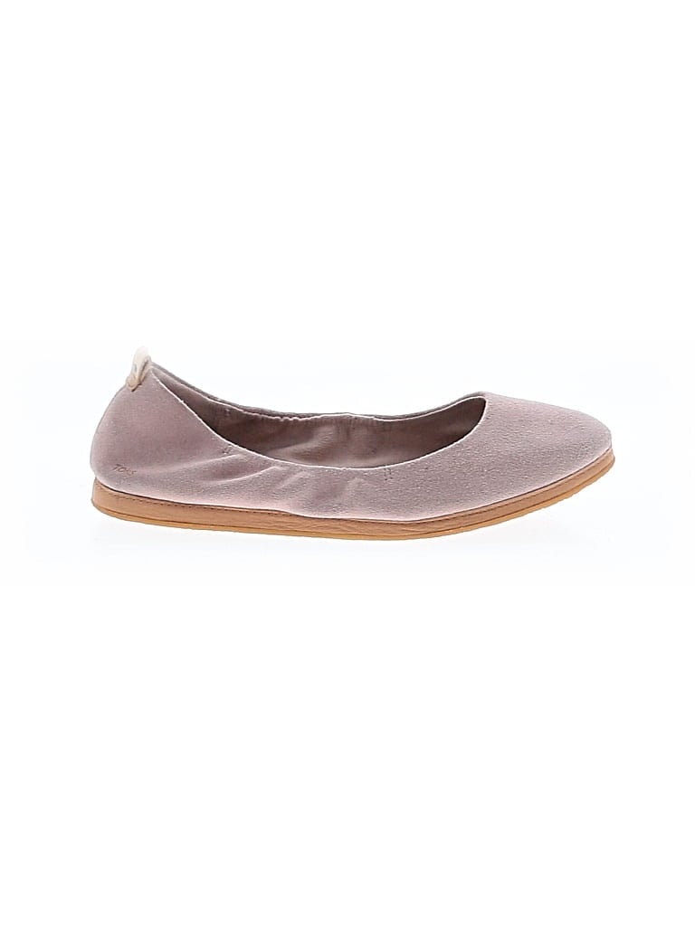 Pre-owned Toms Flats In Brown