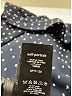 Self-Portrait 100% Polyester Polka Dots Black Blue Sleeveless Blouse Size 4 - photo 10