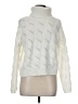 Pink Rose White Turtleneck Sweater Size M - photo 1