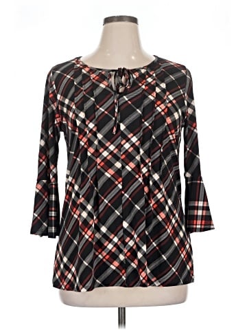 Ava James 3/4 Sleeve Blouse (view 1)