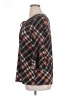 Ava James Argyle Black 3/4 Sleeve Blouse Size XL - photo 5