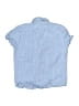 Assorted Brands 100% Cotton Solid Blue Short Sleeve Button-Down Shirt Size 10 - photo 2