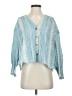 Zara Blue 3/4 Sleeve Blouse Size XS - photo 1