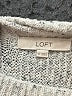 Ann Taylor LOFT Tweed Silver Turtleneck Sweater Size M - photo 7