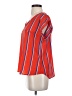 Assorted Brands Stripes Red Short Sleeve Blouse Size S - photo 5