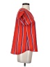 Assorted Brands Stripes Red Short Sleeve Blouse Size S - photo 4