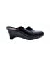 Clarks 100% Leather Black Mule/Clog Size 9 - photo 1