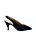 Morgan Taylor 100% Leather Black Blue Heels Size 9 1/2 - photo 1