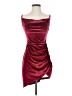 Double Crazy Burgundy Cocktail Dress Size S - photo 1