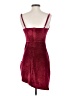 Double Crazy Burgundy Cocktail Dress Size S - photo 2