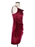 Double Crazy Burgundy Cocktail Dress Size S - photo 4