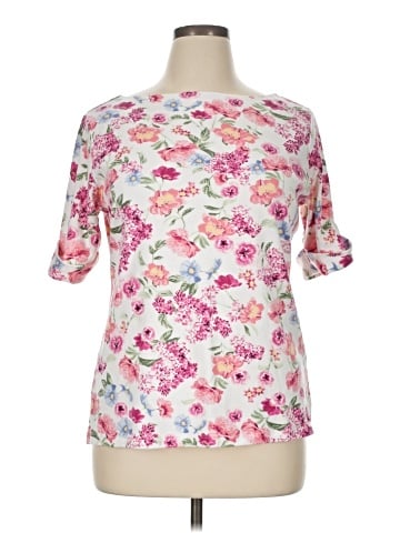 Karen Scott Short Sleeve Blouse (view 1)