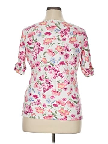 Karen Scott Short Sleeve Blouse (view 2)
