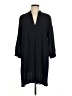 Aqua 100% Polyester Black Casual Dress Size L - photo 1